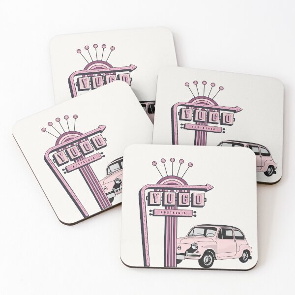 Item preview, Yugo Nostalgia Road Sign / Zastava 750 - Fica, Fico | Ex Yu Girl Pink Car | Yugoslavia Vibe designed and sold by La Nana .