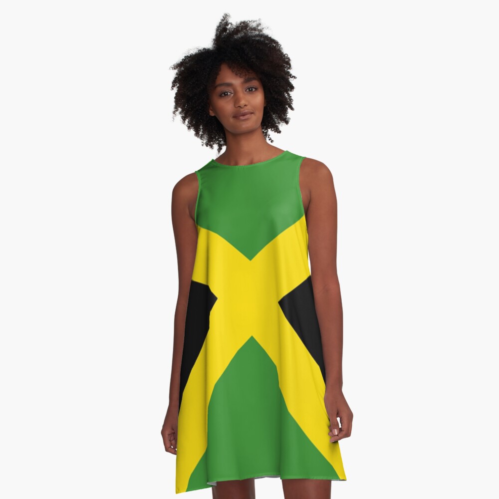 Jamaica Flag Mini Skirt Dress A-Line Dress