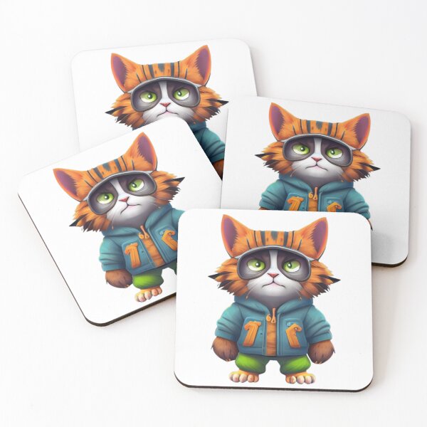 Item preview, Stylish cat designed and sold by RAA-Logo-Image.