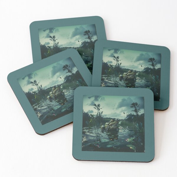 Item preview, A nervous frog in a pond. designed and sold by Greezey.
