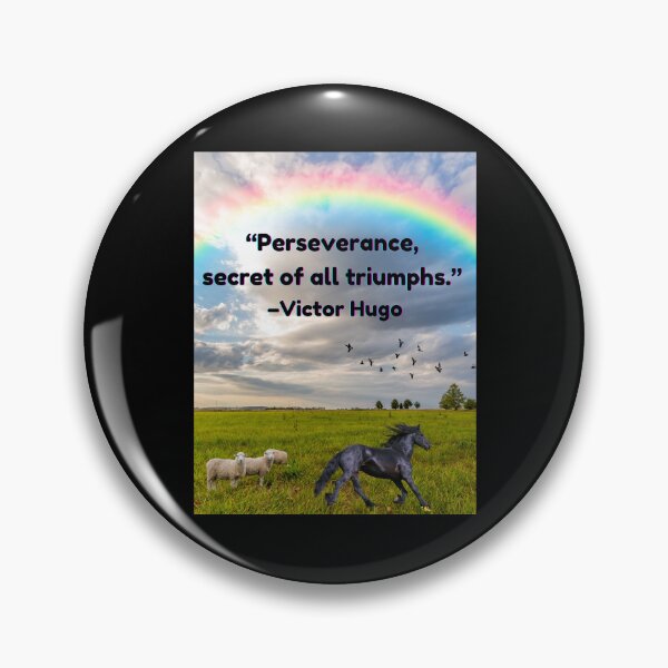 Item preview, "Perseverance, secret of all triumphs."  designed and sold by Planet Agora.