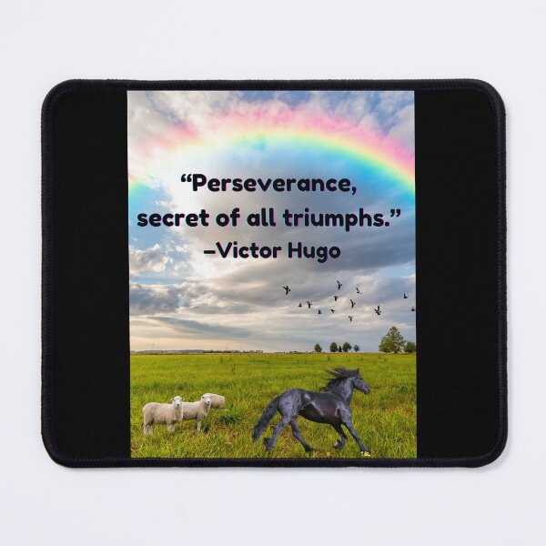 Item preview, "Perseverance, secret of all triumphs." designed and sold by Planet Agora.