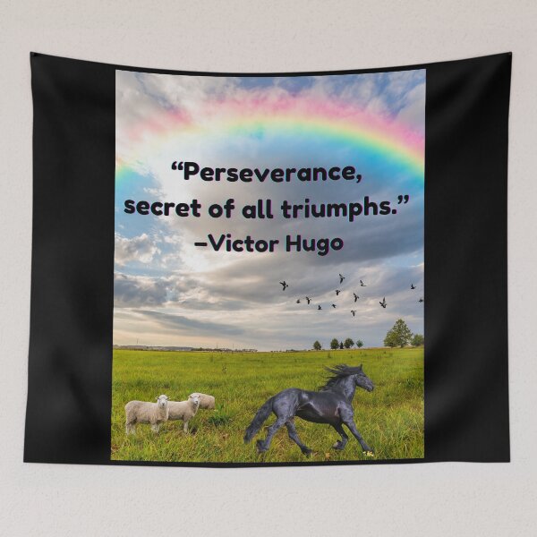 Item preview, "Perseverance, secret of all triumphs."  designed and sold by Planet Agora.