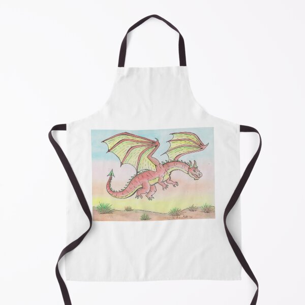 Item preview, Dragon in the Desert Original Watercolor Painting Illustration designed and sold by Intergalactic Unicorn: Art by Anna Schmidt.