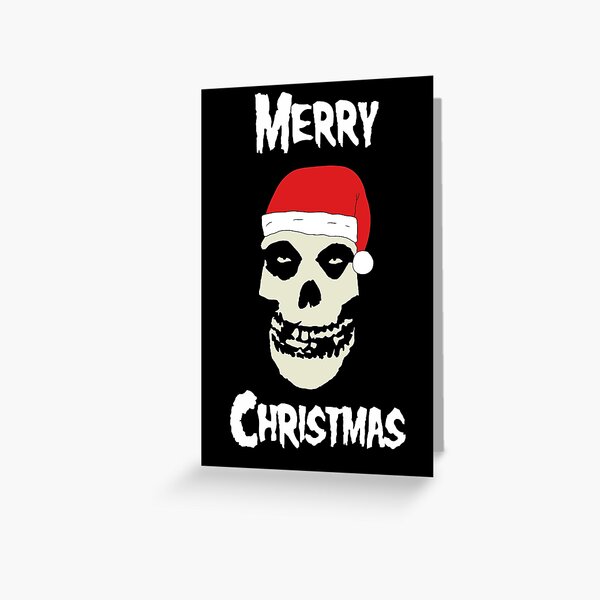 merry christmas horror punk Greeting Card
