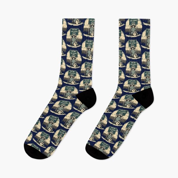 Item preview, A creative Midwest emo-inspired design featuring a sad raccoon sitting on a highway sign that reads 'Exit 808_ Sad Guitars Only.' The raccoon is holdi designed and sold by taherismail.