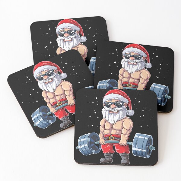 Item preview,  Fit.ness Christmas Santa Dea.dlift G.ym X.mas Men  designed and sold by run-rotee.
