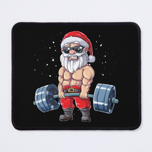 Item preview, Fit.ness Christmas Santa Dea.dlift G.ym X.mas Men designed and sold by run-rotee.