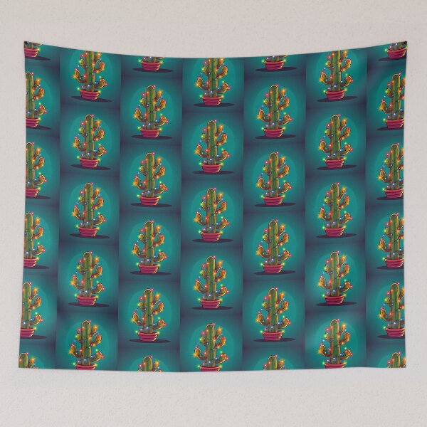 Item preview, Christmas Cactus Decorated with Christmas Lights designed and sold by Cindy Howe.