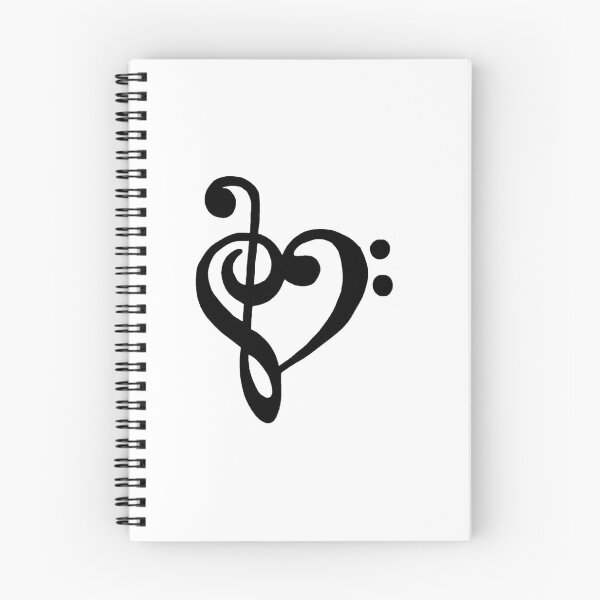 Item preview, Corazón en clave de sol y bajo designed and sold by localmusickid.