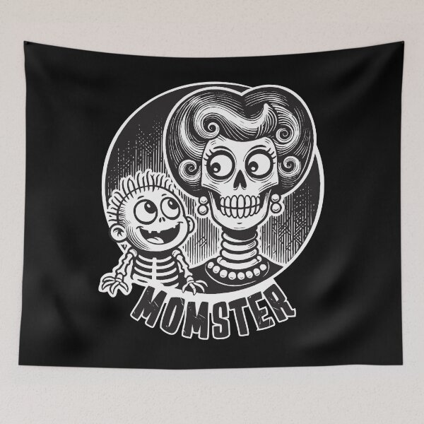 Item preview, Funny Momster Skeleton Halloween Design for Moms and Kids designed and sold by Victor Shadehorn.