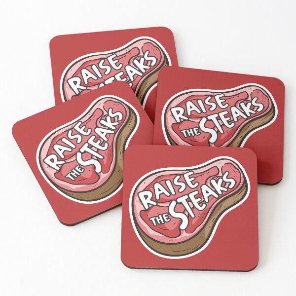 Item preview, Raise the Steaks – Funny Steak Pun Design for Meat Lovers designed and sold by hitechmom.