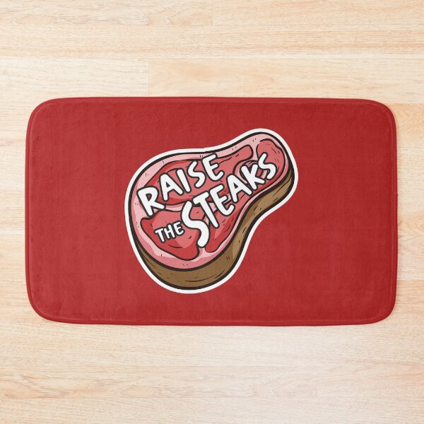Item preview, Raise the Steaks – Funny Steak Pun Design for Meat Lovers designed and sold by hitechmom.