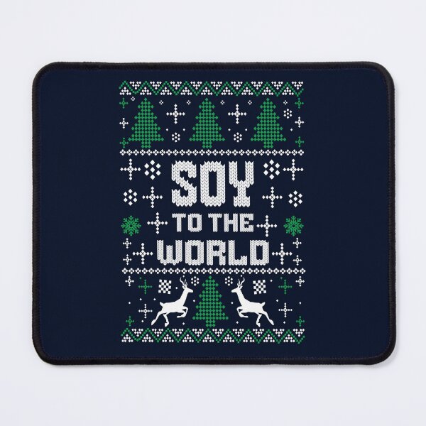 Item preview, Soy to The World Ugly Christmas Sweater designed and sold by Cult of Seitan.