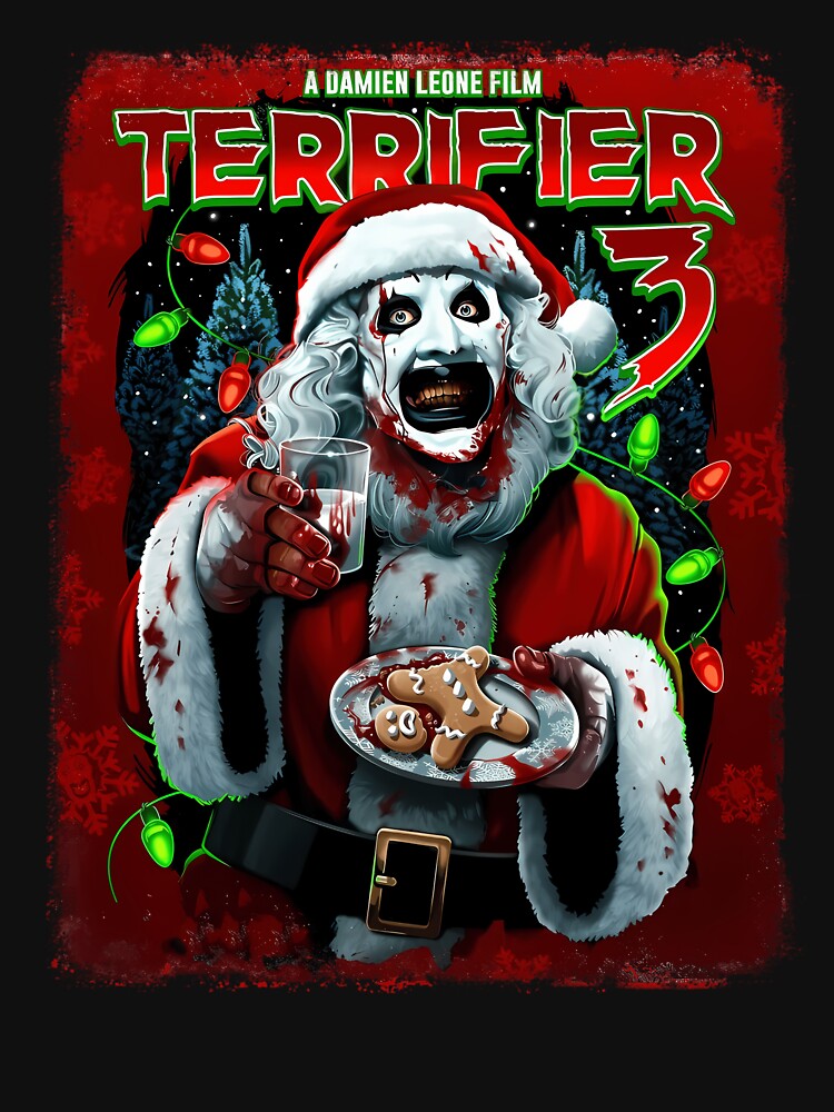 Thumbnail 7 of 7, Essential T-Shirt, Poster Of Terri.fier 3 Christmas designed and sold by Jennifer-Alatic.
