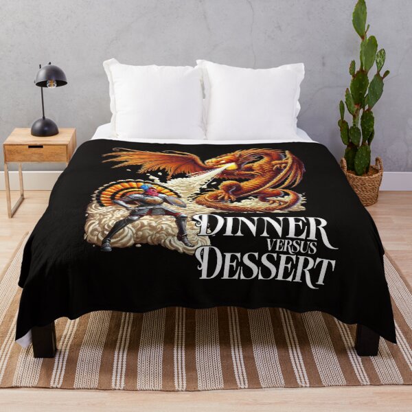 Item preview, Epic Turkey vs Dragon Battle: Dinner vs Dessert Thanksgiving designed and sold by Victor Shadehorn.