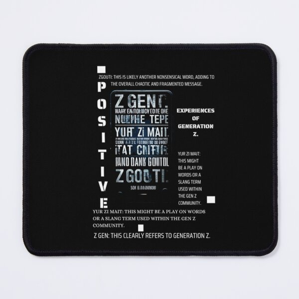 Item preview, experiences of Generation Z._Black designed and sold by oceanisea.