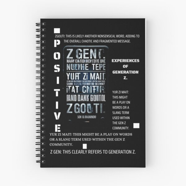 Item preview, experiences of Generation Z._Black designed and sold by oceanisea.