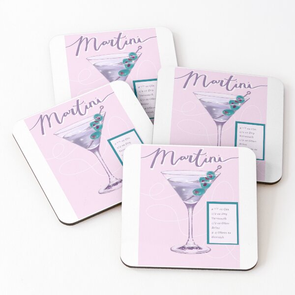 Item preview, Martini Bar Cart / Living Room Poster designed and sold by Silly Goose Emporium.