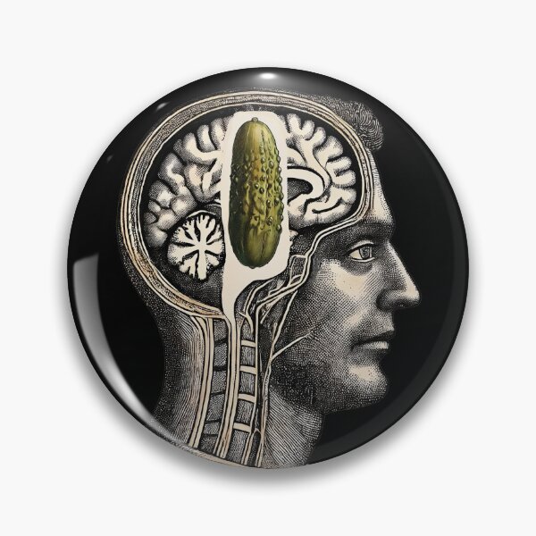 Item preview, Mental Dillness Funny Pickle Brain Pun designed and sold by Victor Shadehorn.