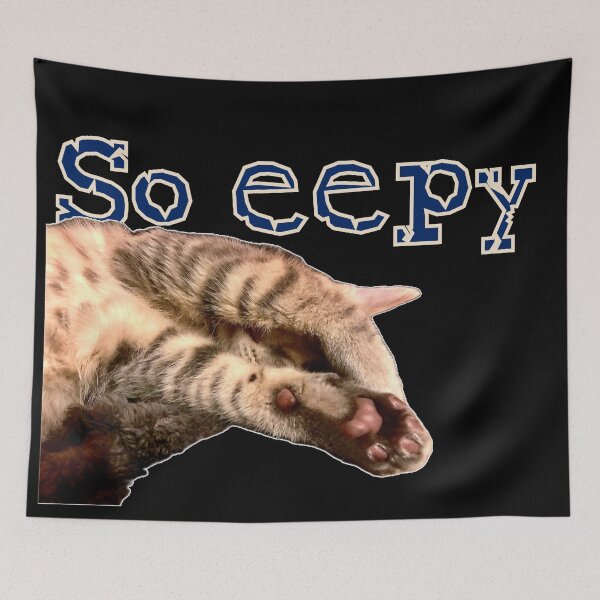 Item preview, So eepy, Sleepy kitten designed and sold by aadventures.
