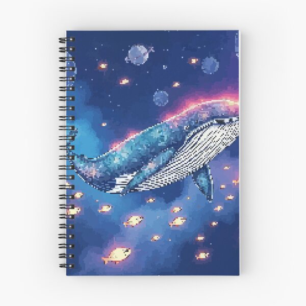 Aperçu de l'œuvre Dérive de baleine dans la nébuleuse des pixels créée et vendue par NaturePixel.