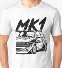 Golf 1 MK1 & quot; Dirty Style & quot; Unisex T-Shirt