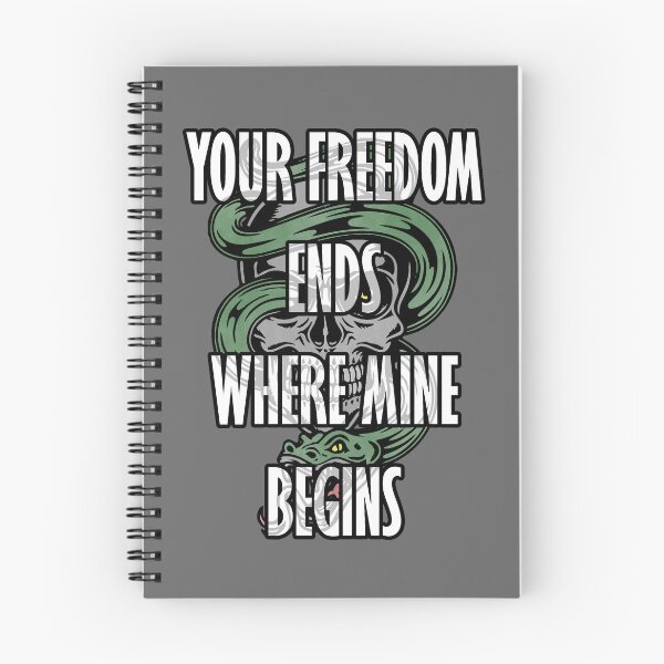 Item preview, Your Freedom Ends Where Mine Begins designed and sold by Ragetroll.
