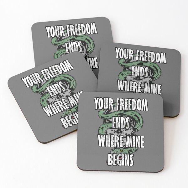 Item preview, Your Freedom Ends Where Mine Begins designed and sold by Ragetroll.