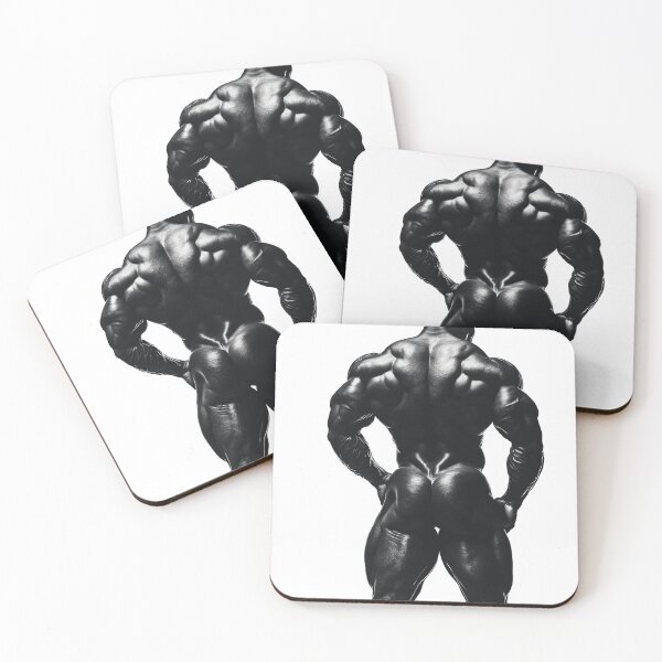 Item preview, Rear view of African American Bodybiulder  designed and sold by BeautyofMasc.