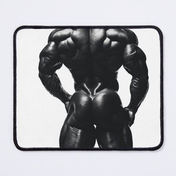 Item preview, Rear view of African American Bodybiulder designed and sold by BeautyofMasc.