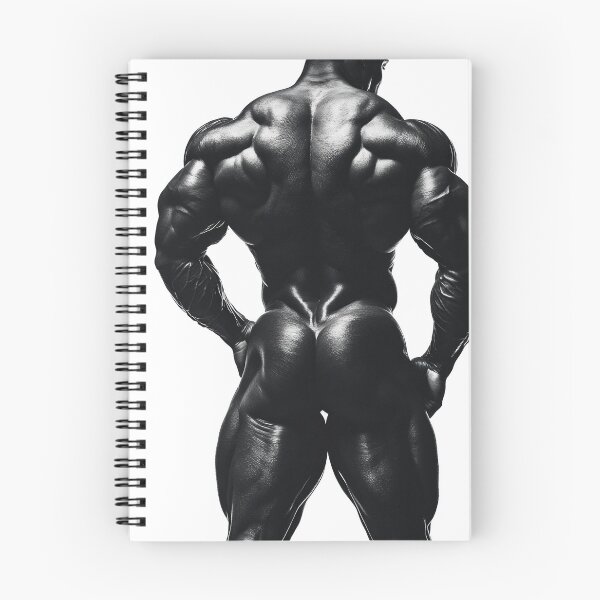 Item preview, Rear view of African American Bodybiulder  designed and sold by BeautyofMasc.