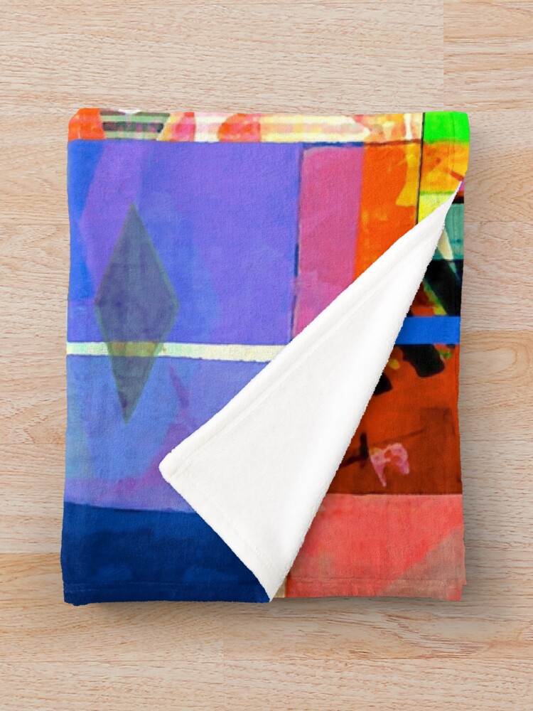 Thumbnail 3 of 6, Throw Blanket, Geometric Pattern designed and sold by ViaARTfactory.