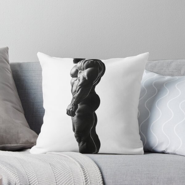 Item preview, Sideview of a bearded muscular man designed and sold by BeautyofMasc.