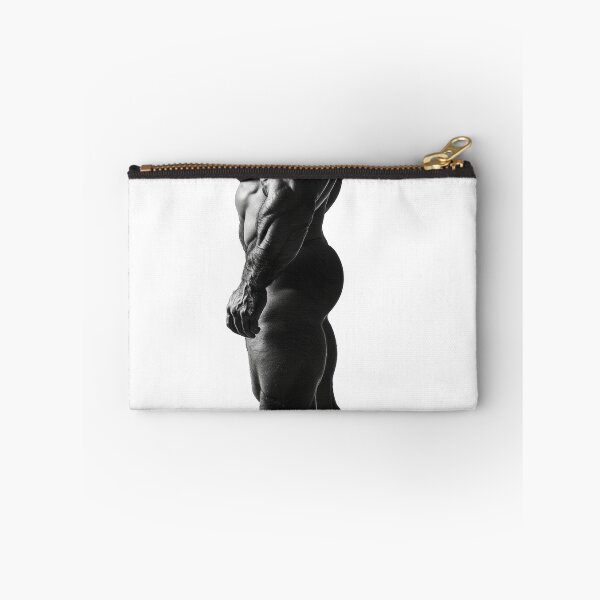 Item preview, Sideview of a bearded muscular man designed and sold by BeautyofMasc.