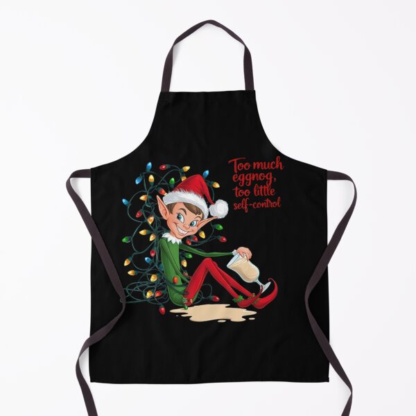Item preview, Too Much Eggnog Elf Funny Christmas Elf Holiday Humor Shirt designed and sold by cirereyes.