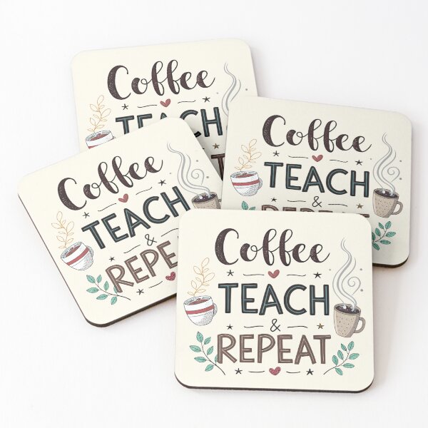 Item preview, Coffee Teach & Repeat designed and sold by Lydyb-creations.