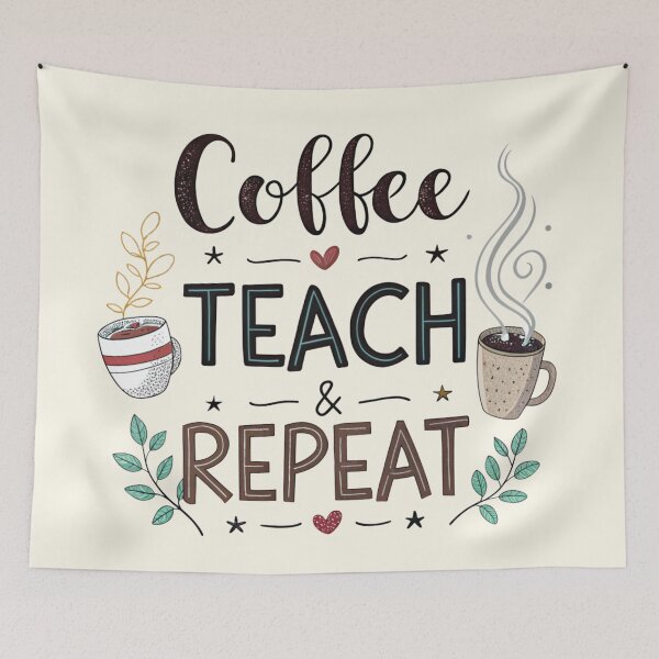 Item preview, Coffee Teach & Repeat designed and sold by Lydyb-creations.