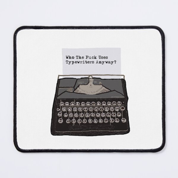 Item preview, “Who uses typewriters anyway” lyrics and typewriter art from TTPD by TS designed and sold by petridishbaby.