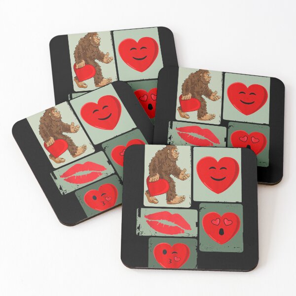 Item preview, Valentines Day Hearts Funny Boys Girls Bigfoot Vintage For Men Women designed and sold by MOHAMED FRASER.