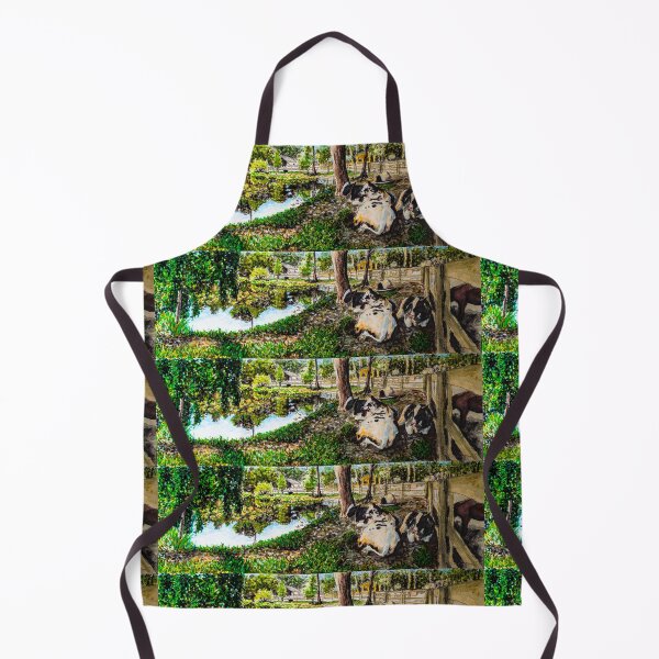 Item preview, 3 Rescue Cows Relaxing In The Shade designed and sold by RobbiePotterArt.