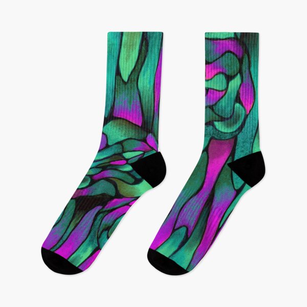 Item preview, Abstract Colorful Neurographic Art - Stained Glass Style designed and sold by thecolorbirdie.