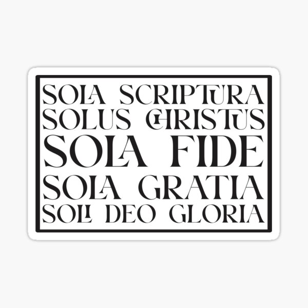 Vista previa del artículo con la obra «Las 5 solas», diseñado y vendido por Abbiegq.