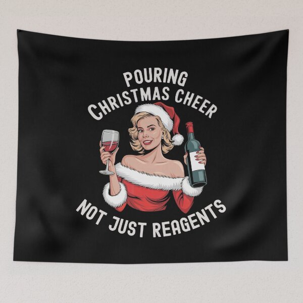 Item preview, Pouring Cheer, Not Just Reagents | Womens Laboratory Christmas | Ladies Science Christmas | Womens Science Christmas | Chemistry Christmas Gift designed and sold by jadedscientist.