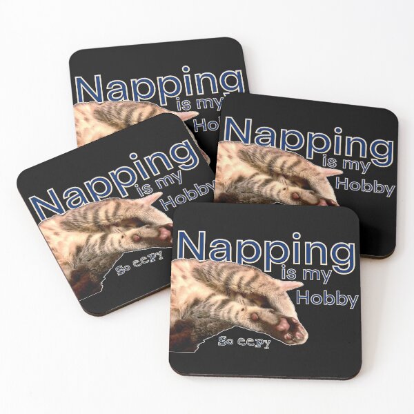Item preview, Napping is my hobby, So eepy, Sleepy kitten designed and sold by aadventures.