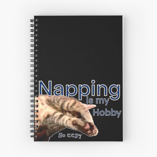 Item preview, Napping is my hobby, So eepy, Sleepy kitten designed and sold by aadventures.