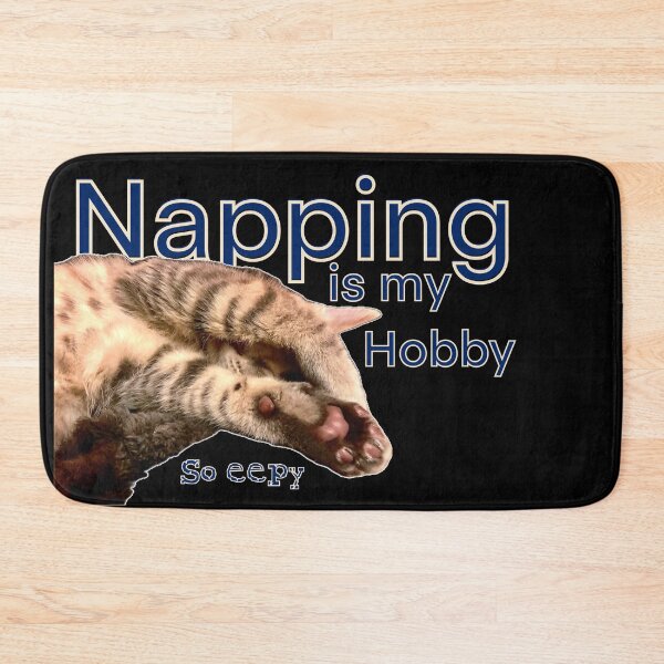 Item preview, Napping is my hobby, So eepy, Sleepy kitten designed and sold by aadventures.