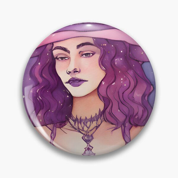 Item preview, Pink witch watercolour designed and sold by Shopatmarlow.