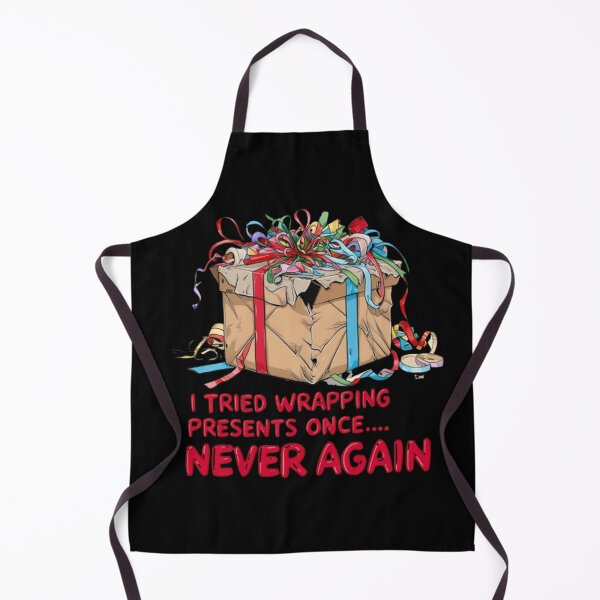 Item preview, Gift Wrapping Gone Wrong I Tried Wrapping Presents Once Never Again Funny Christmas Shirt designed and sold by cirereyes.