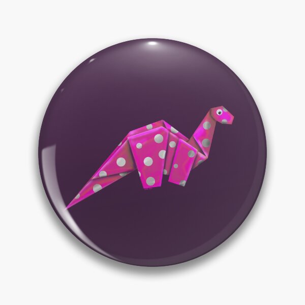 Item preview, Googly-Eyed Origami Brachiosaur - Pink designed and sold by TimeLady's Closet.